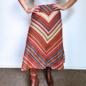 Boho Western 80s Maxi Ralph Lauren Skirt